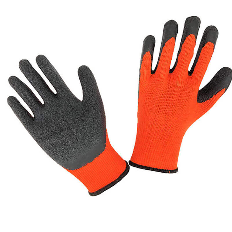 latex coated winter work gloves