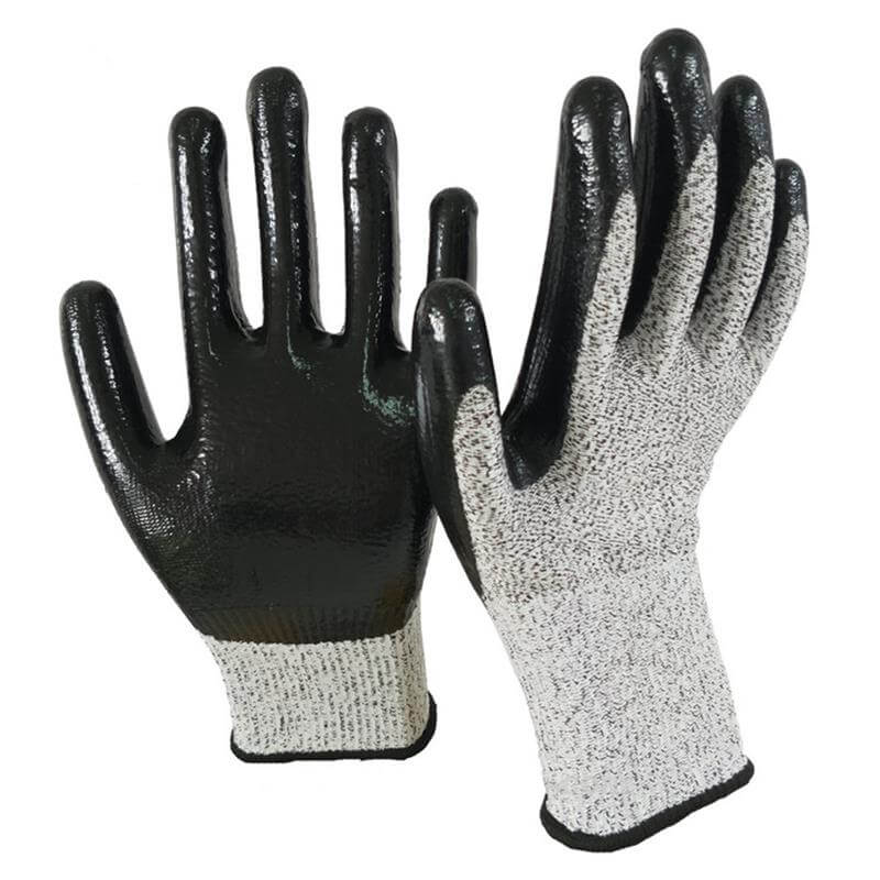 nitrile coated cut proof gloves