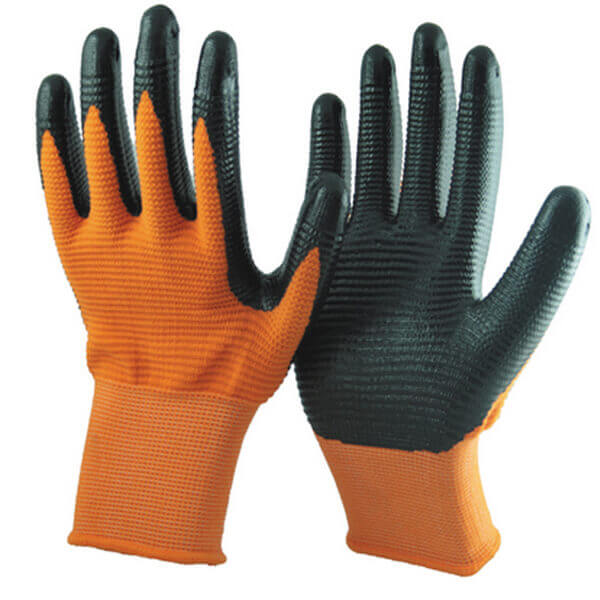 nitrile dipped gloves