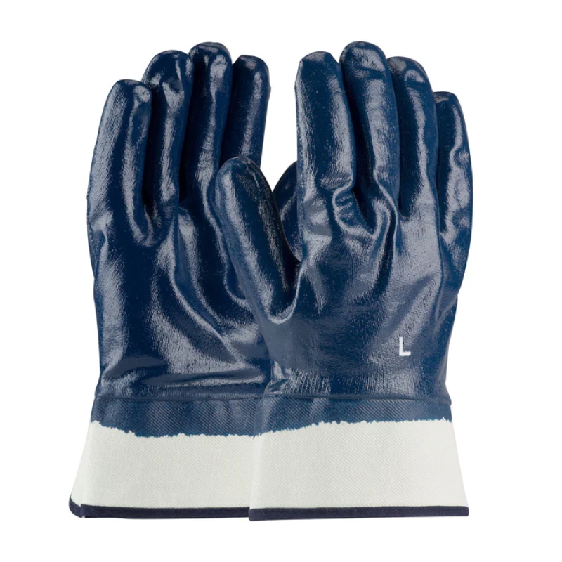 Ironwear Safety, 4540 Nitrile Fully Dipped Gloves , Safety Cuff Fleece  Jersey Liner