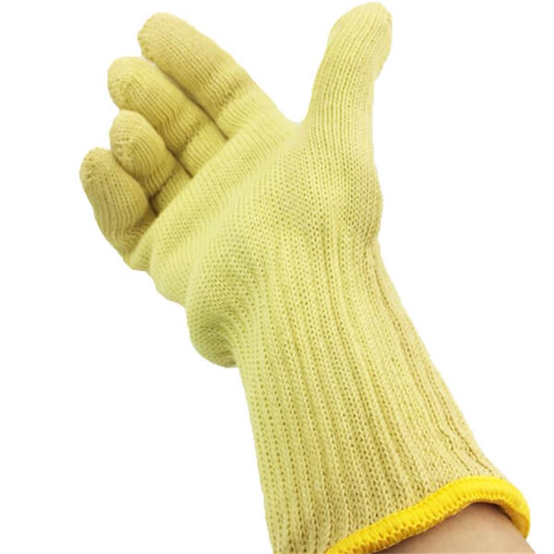 Anti Cut Proof Work Glove Heavy Duty BBQ Nitrile Aramid Fiber Heat Resistant