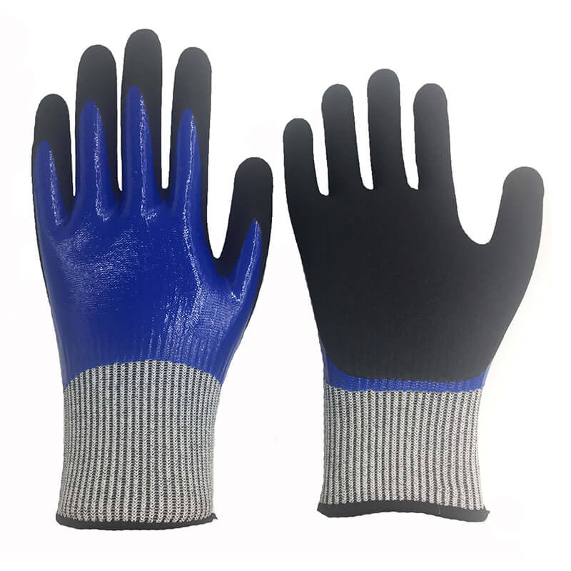 nitrile fully coated cut resistant gloves
